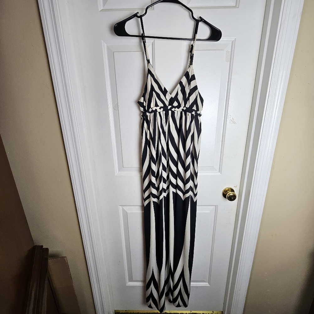 bydeep los Angeles Women Exotic Black and Cream Sundress Size Large